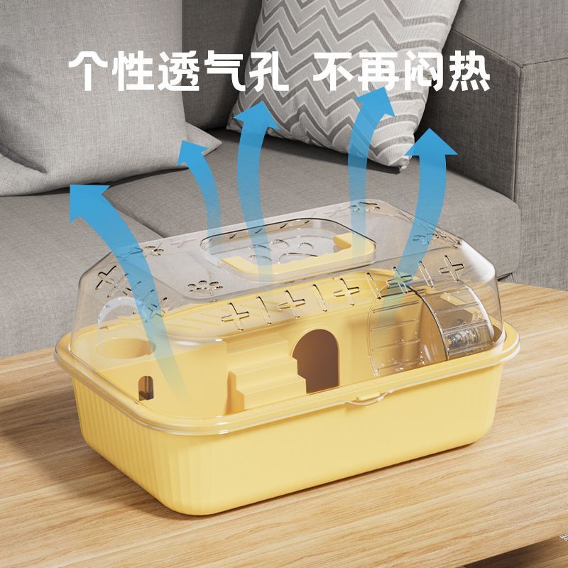 Hamster Cage Golden Bear Portable Double-Layer Cheap Luxury Villa Acrylic Transparent