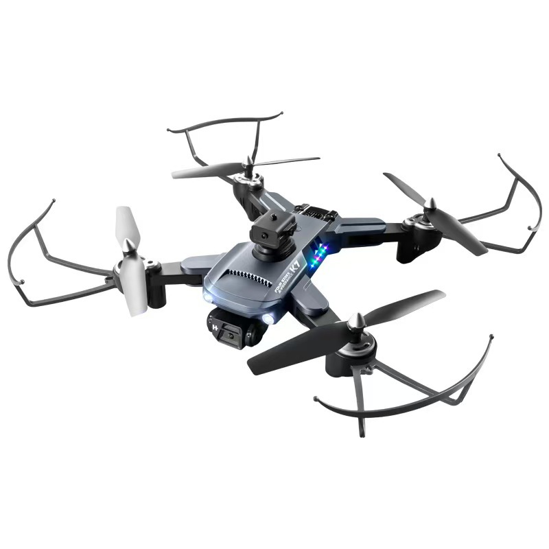 8K High-Definition Dual-Camera Drone K7 Four-Axis Foldableing Aerial Photography Aircraft Optical Flow Hovering Intelligent Obstacle Avoidance Remote Control Aircraft