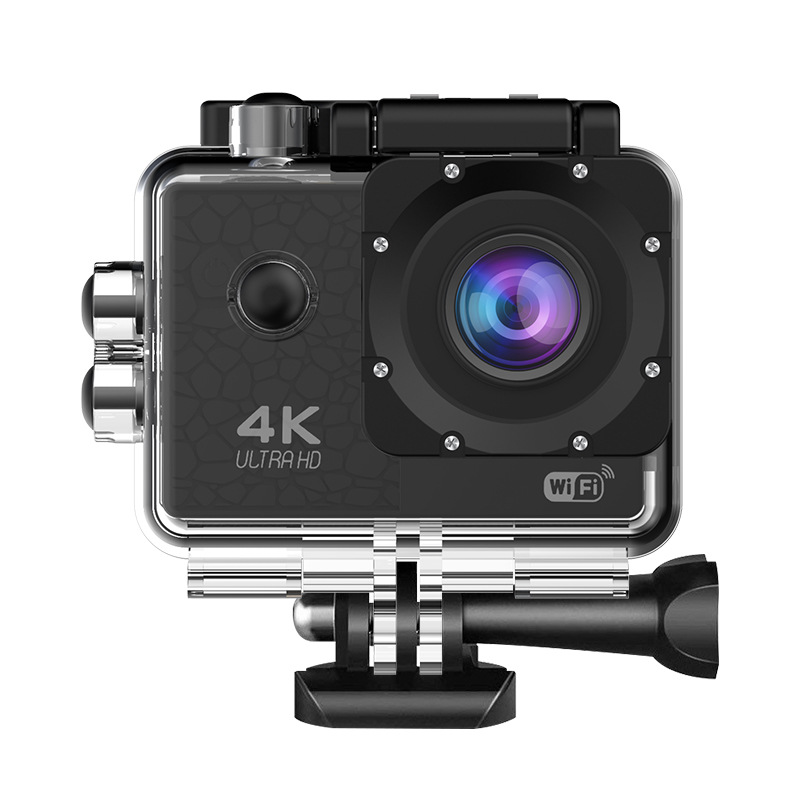 Cross-Border 4K Remote Control Sports Outdoor Anti-Shake Action Camera Motorcycle Riding Diving Camera 2.0inch High-Definition
