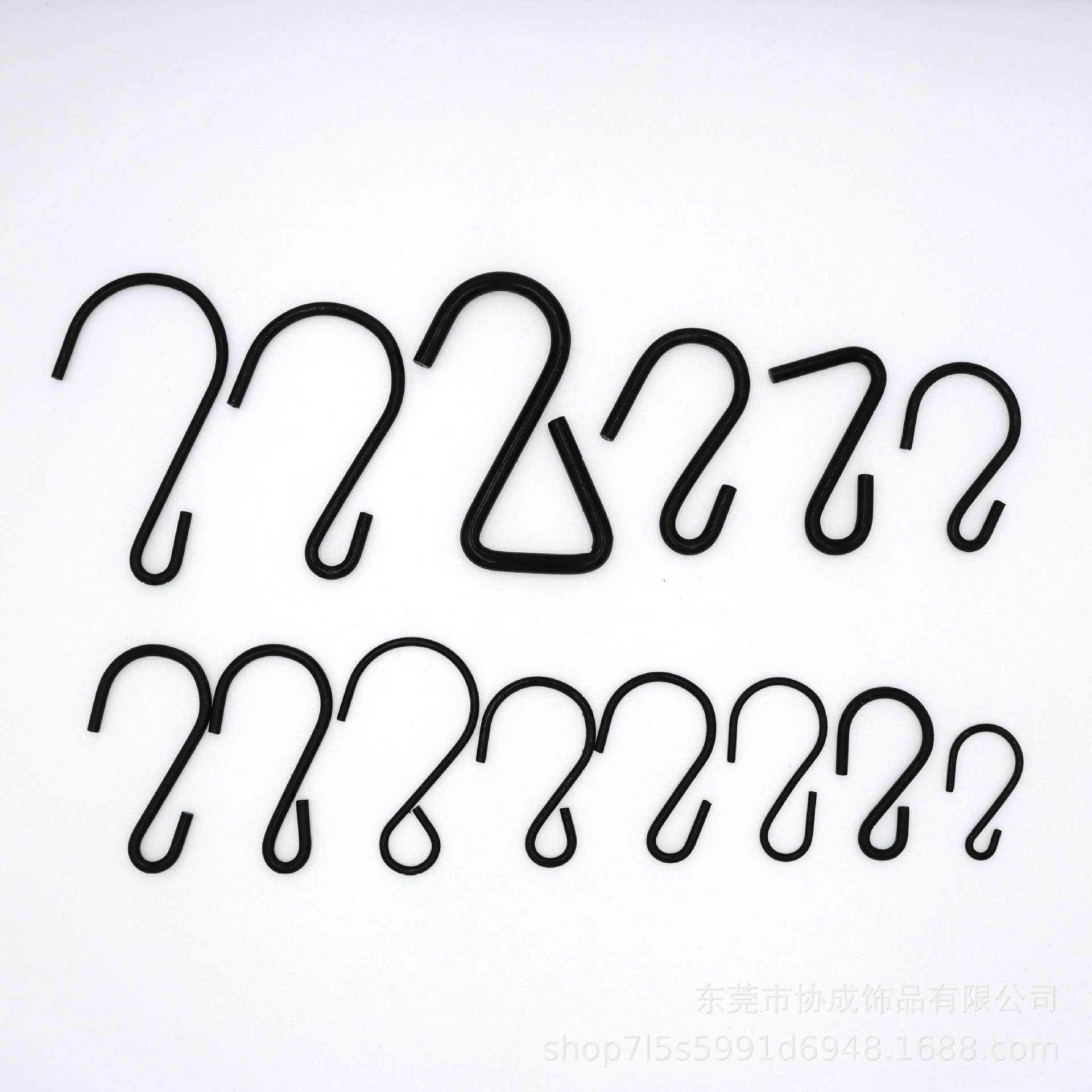 Black S-Shaped Hook Iron Hook S Hook Kitchen Door Back Hook Iron S Hook Black S Hook Iron Hook Special-Shaped Hook
