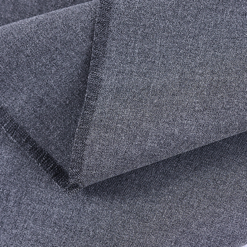 in stock supply TR color spinning thickened plain four-sided elastic suit suit women's dress pants school uniform fabric