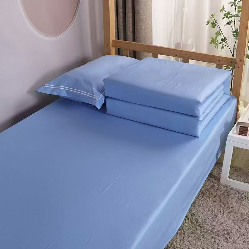 Индивидуальный комплект для государственных учреждений, светло-голубое постельное белье
