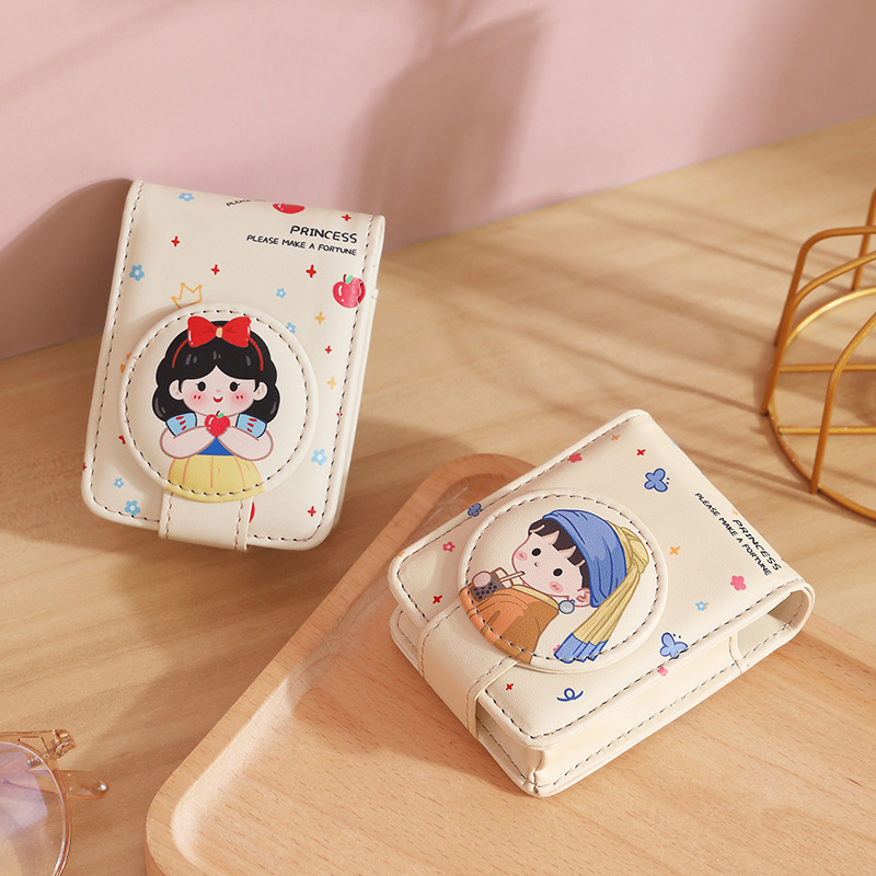 High-value mouth red envelope with mirror portable travel makeup bag lightweight body makeup storage protective case