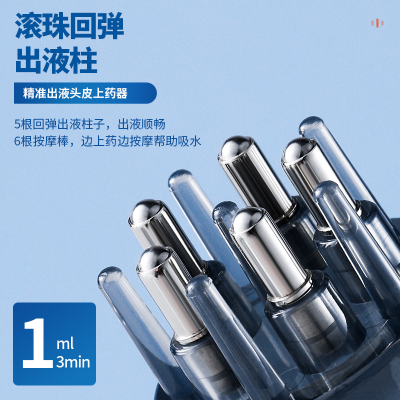 Xile Scalp Applicator Head Essential Oil Roller Ball 1ml Personal Care Liquid Applicator Health Massage Comb