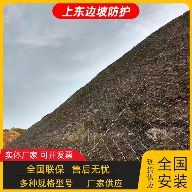 Rockfall and Landslide Active and Passive Slope Protection Net Sns Soil Stabilization Slope Protection Wire Rope Net Mining Restoration Grating Net