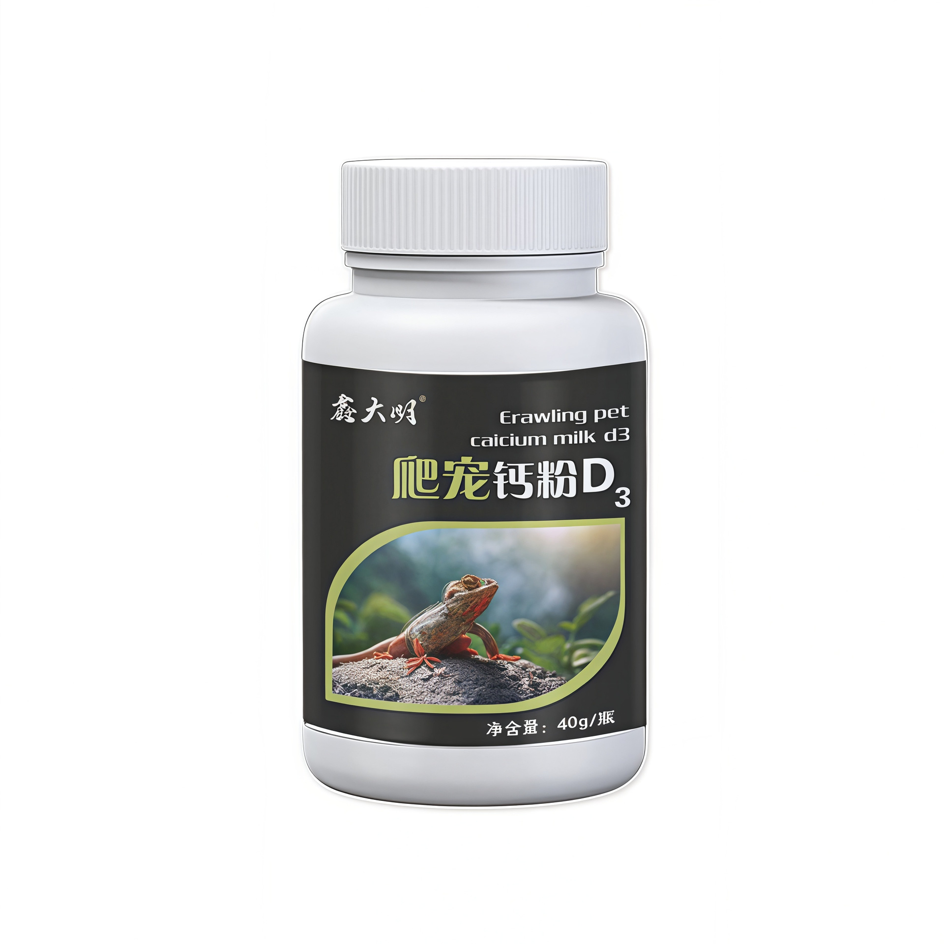 Pet reptile lizard calcium powder nutrition calcium turtle vitamin d3 calcium containing D3 pet nutrition supplement