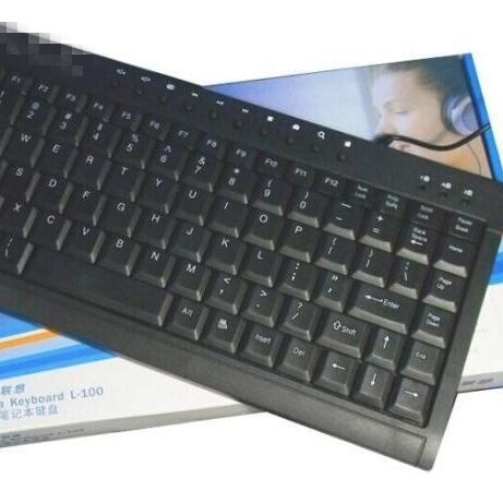 Cross-Border Wholesale L-100 Notebook Keypad Desktop Keyboard | Ultra-Thin Iron Plate Multimedia Wired Keyboard