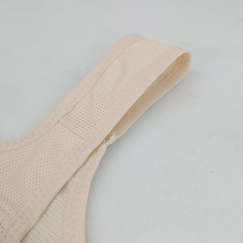 Large size thin no steel ring vest front opening buckle underwear comfortable gathering anti-sagging mother underwear bra wholesale