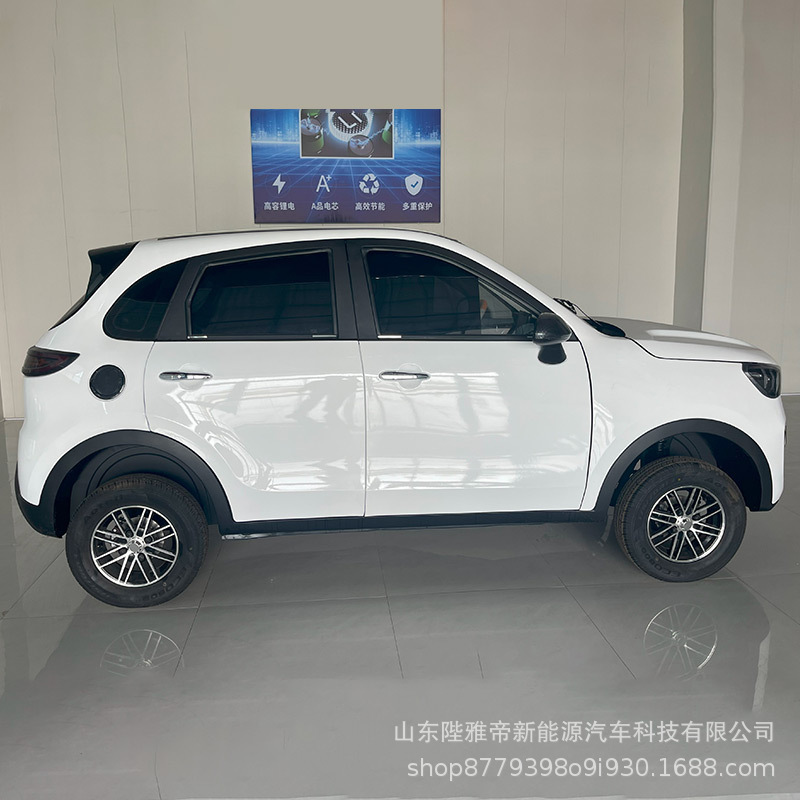 Electric Four-Wheel Five-Seater Vehicle for Home Transportation to Pick up and Drop up Children Fully Enclosed New Energy Vehicle Electric Vehicle Environmental Protection