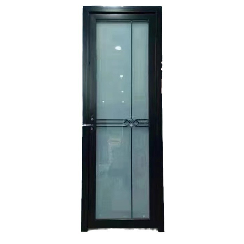 In stock bathroom door household aluminum alloy bathroom door kitchen toilet door glass bathroom kitchen flat door