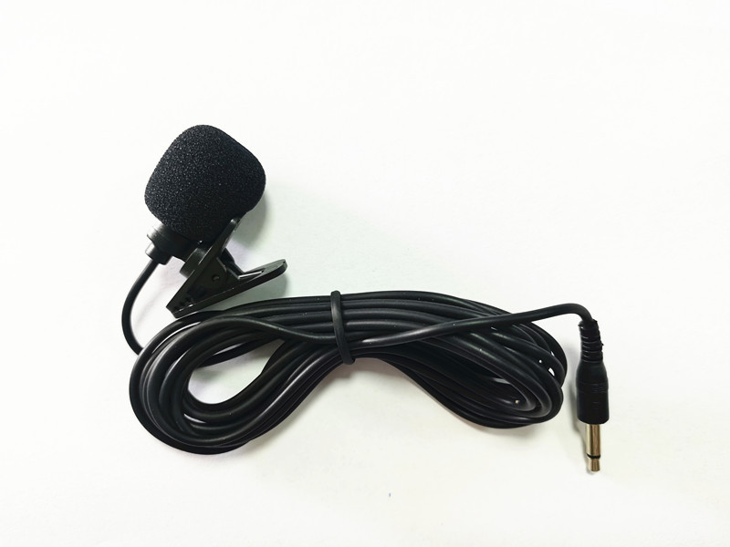 Wired collar clip microphone microphone amplifier computer audio amplifier transmitter