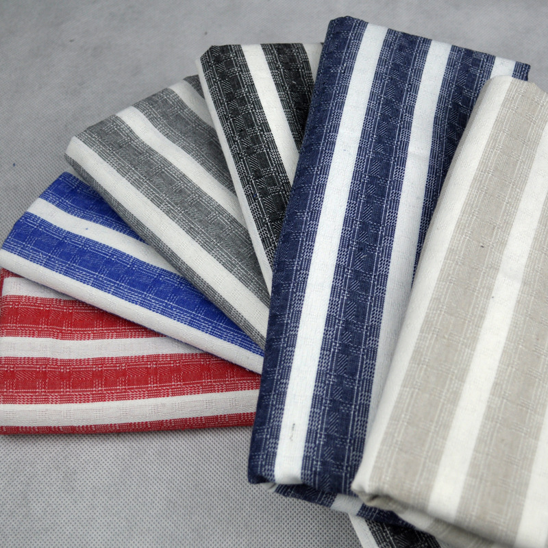 Factory Spot Wholesale Polyester-Cotton-Linen Blended Fabric Plain Stripesd Fabric Clothing Fabric Shoes and Hats Tablecloth 064