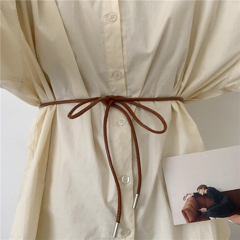 Tight waist chain Korean thin belt Joker decorative straps with dress bow waist rope women manufacturers wholesale