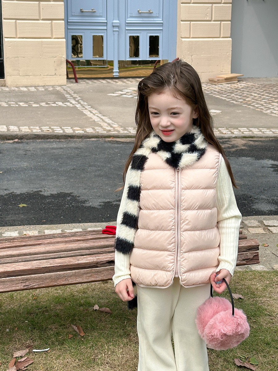 [New National Standard] Children's Lightweight down Jacket 2024 Winter Boys and Girls 90 White Duck down Liner Vest Jacket