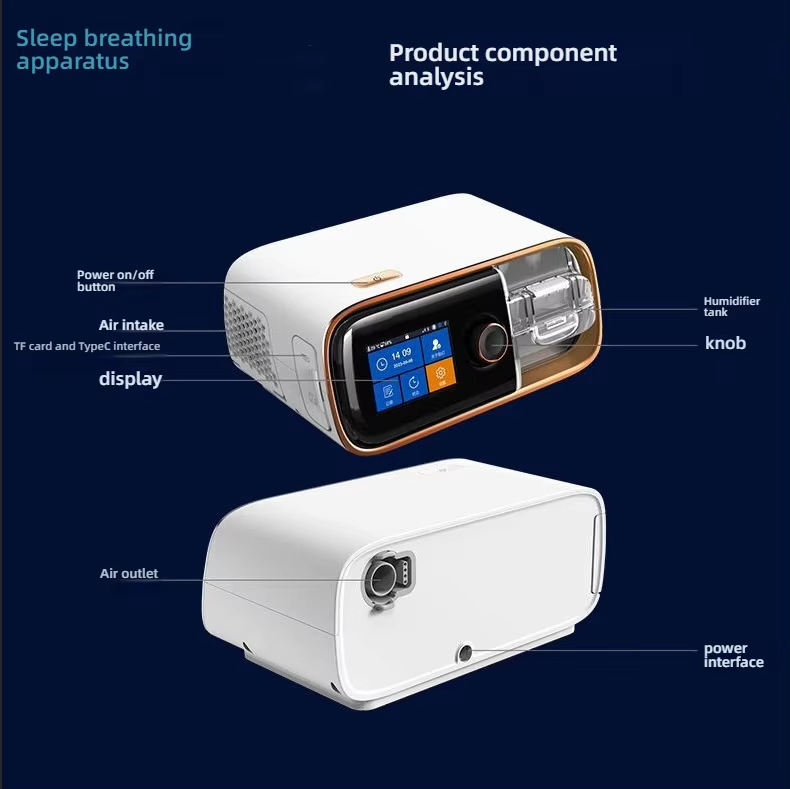 Intelligent Ventilator Portable Non-Invasive Cpap Respirator Dual-Level Automatic Anti-Snoring Machine Breathing Trainer