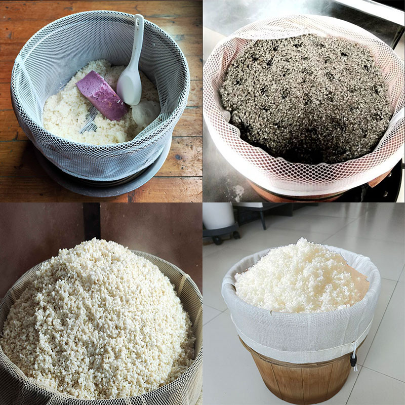 Environmental protection food grade wooden barrel steamed rice bag steamed rice ball cloth bag easy to clean high temperature resistant cloth steamed rice cloth steamed cage cloth wholesale