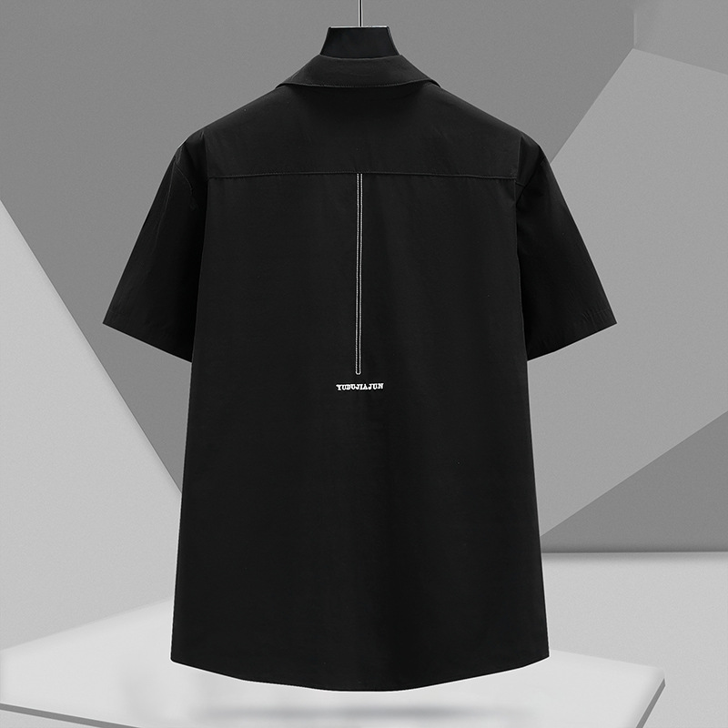 Plus Size Men's Quick-Drying Ice Silk Short-Sleeved Plus Fat Plus Size Summer New Loose Casual Sports Suit Trendy 2367