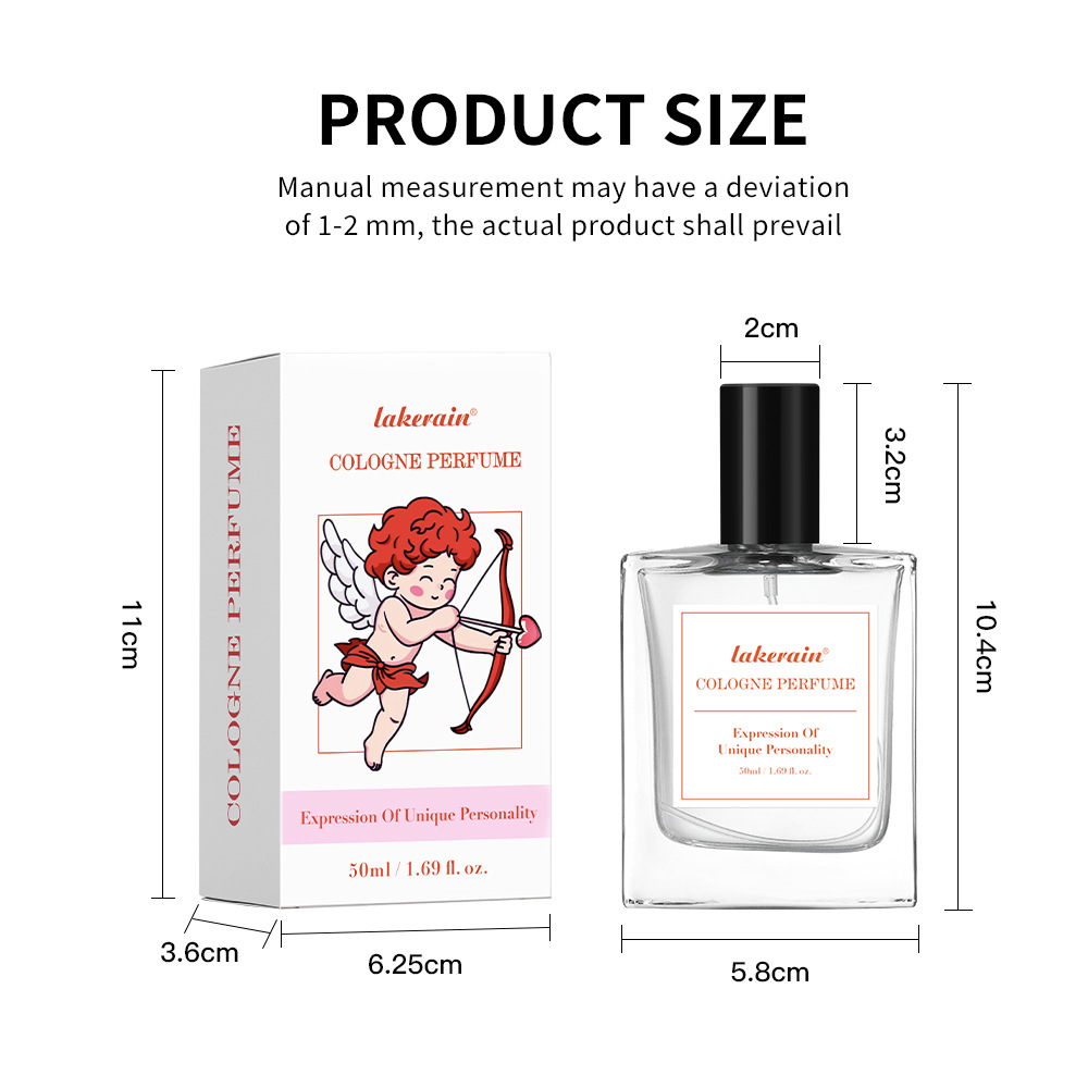 Lakerain Cologne Cupid Long-Lasting Light Fragrance Citrus Cologne Men's Perfume Cross-Border
