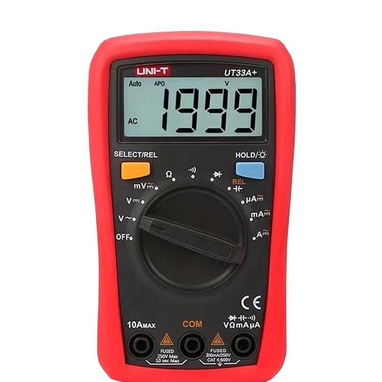 Ut33D/A Automatic Anti-Burn Digital Multimeter Portable Small High-Precision Electrician Meter 890C+