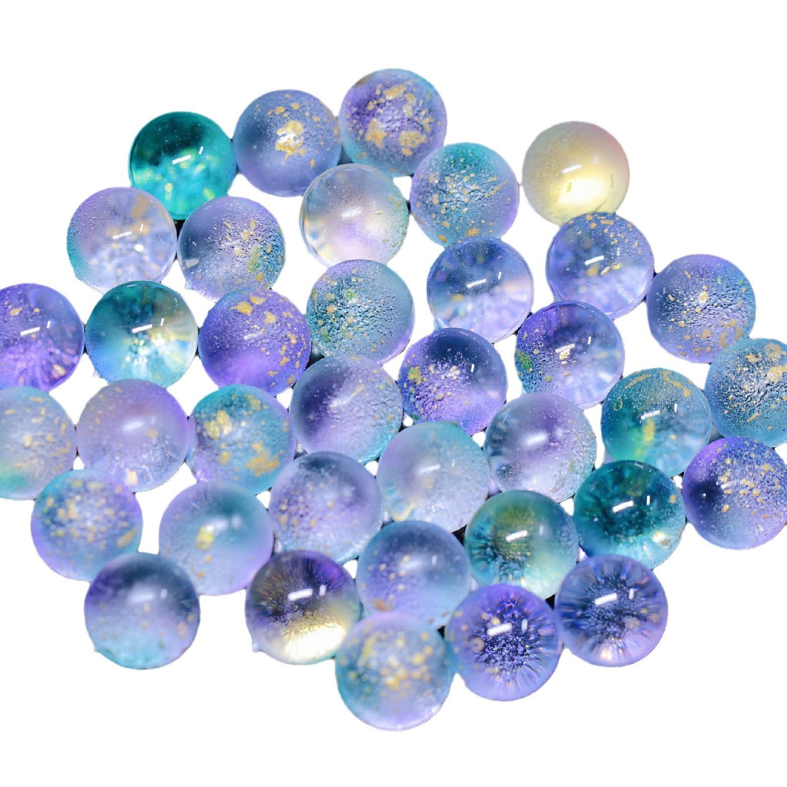Yi Ke imitation etched crystal ball domestic round beads 10-12mm non-porous hairpin top beads antique hairpin accessories