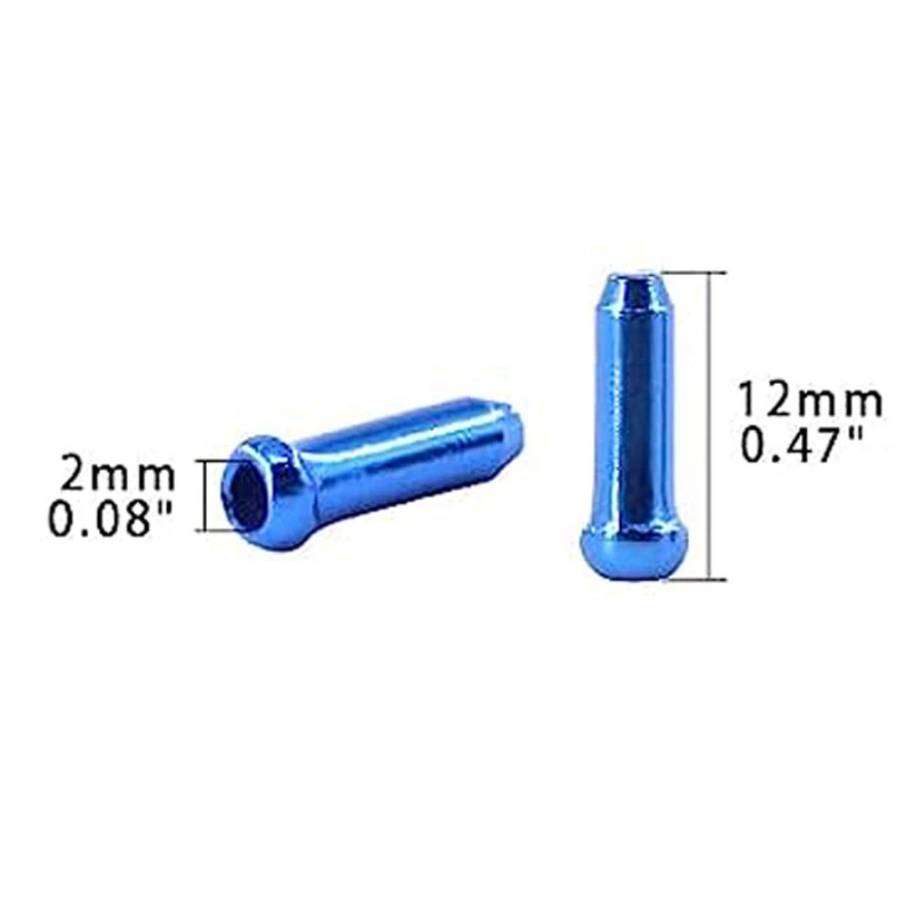 Bicycle Mountain Bike Shift Cable Core Aluminum End Cap Colorful Brake Cable Core Cap Cable End Cap in Stock Personalized Decoration