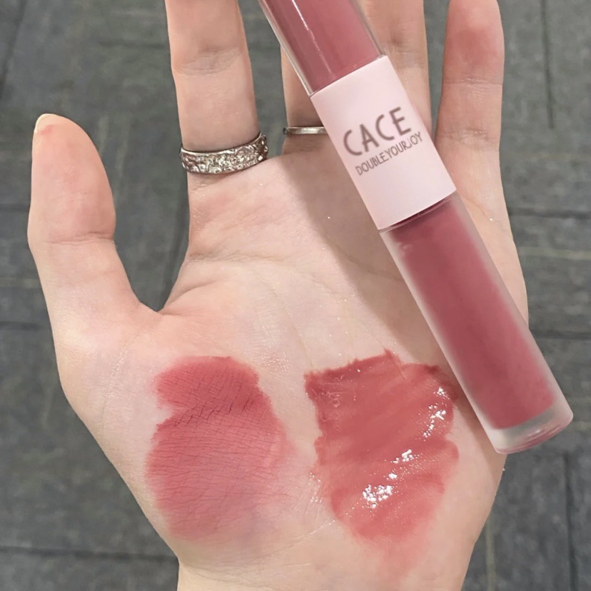 CACE fun double-headed lip glaze 6 colors optional matte cheap student hot selling lipstick plain white wholesale delivery