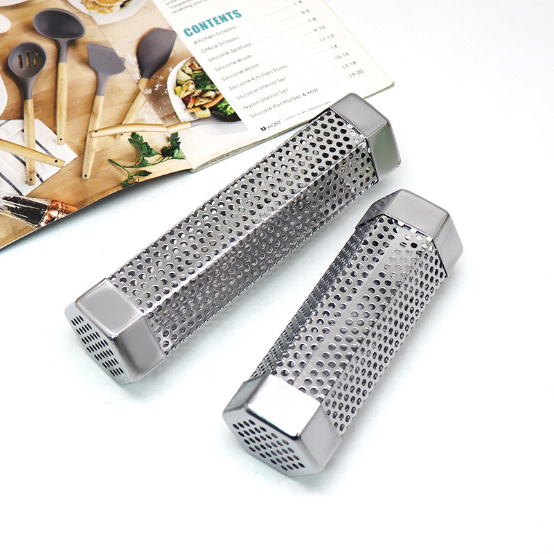 Прямые поставки дымовой трубы из нержавеющей стали 430, шестиугольный коптильный аппарат для гриля