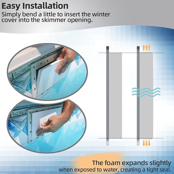 Pool separator winter plug for Hayward floor pool wide mouth separator door cover