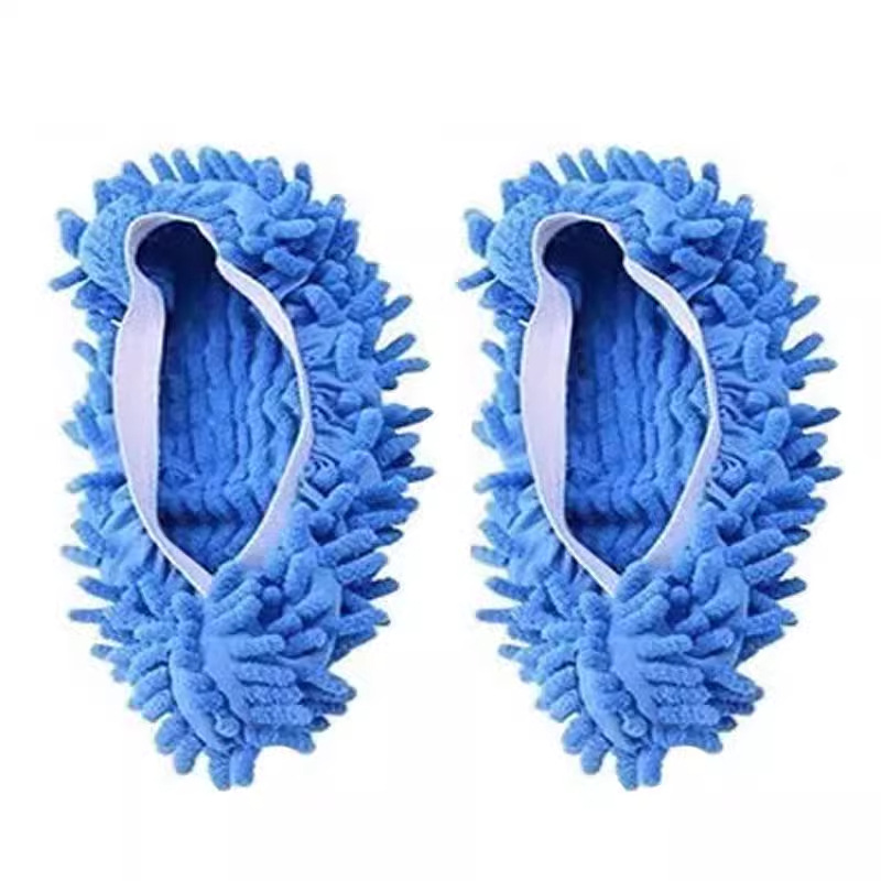 Chenille Floor Mopping Shoe Cover Indoor Household Lazy Shoe Cover Removable and Washable Wipe Cloth Floor Mopping Slippers Floor Mopping Artifact