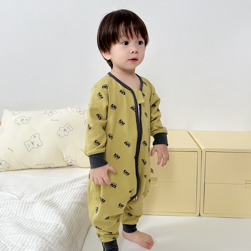 Детский спальный мешок утолщенный с раздельными ногами противоукачивающий конверт для мальчиков