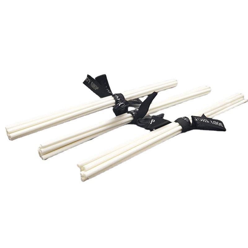 Fireless Aroma Fiber Sticks, Diffuser Strips 3mm Perfume Evaporation Strips, Black and White Aroma Rattan Sticks