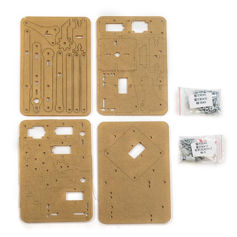 Robotic Arm with Four Degrees of Freedom, Acrylic Assembly, Uno Maker Kit, Scientific Experiment DIY Parts