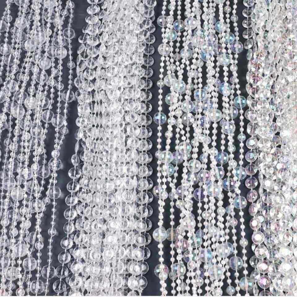 Прямые продажи с завода, акриловая прозрачная цветная бусина, декор для свадебного фона