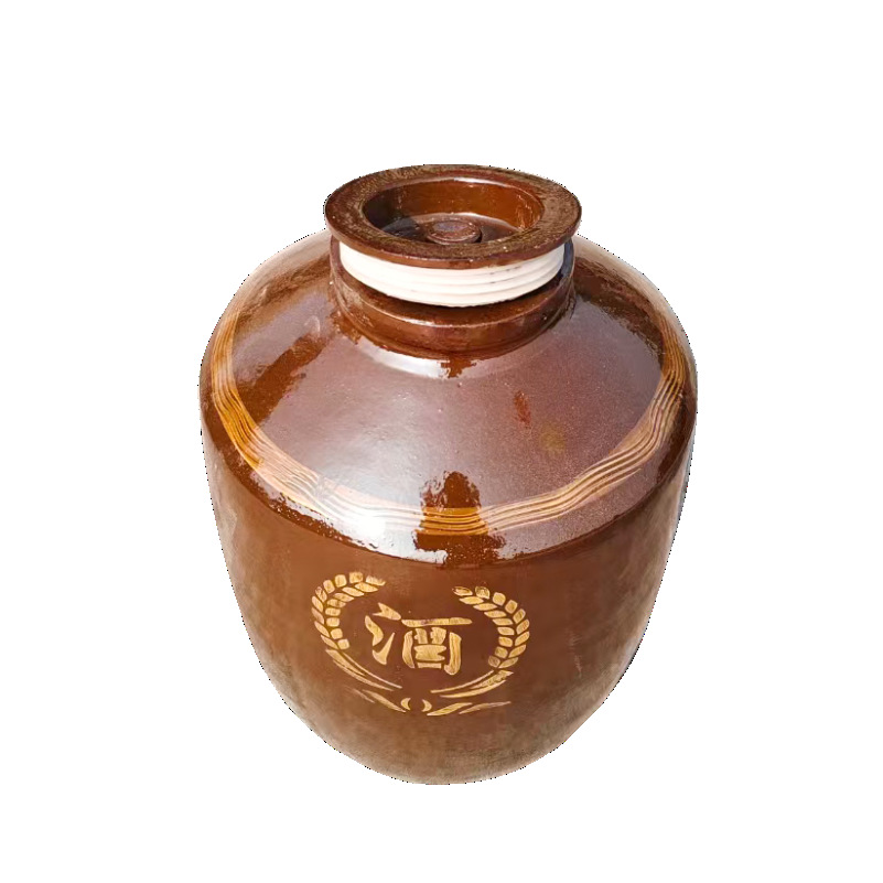 [50kg Wine Jar with Lid] Earthen Ceramic Jar Wholesale 50kg Longchang Durable Wine Jar 50kg Hidden Wine Jar