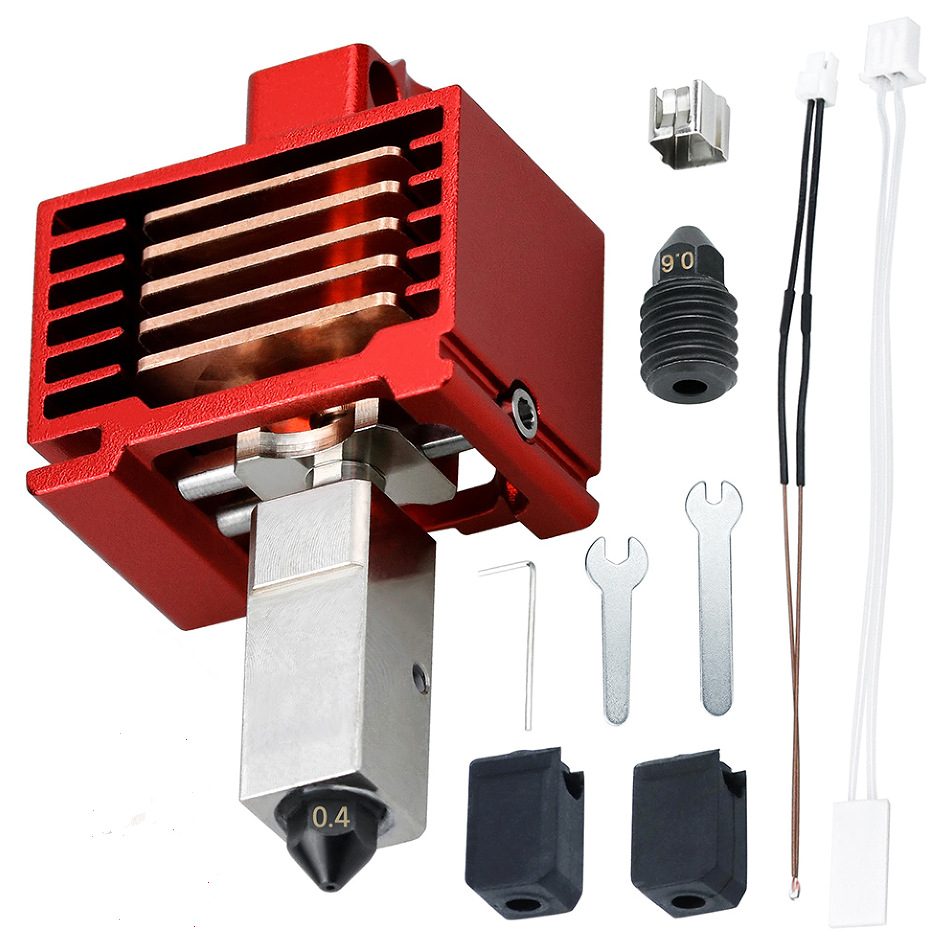 Tuo x1c/p1p бамбуковая экструзия голова 3.0 обновленный закаленный стальной горячий конец 3D-принтер высокотемпературный съемный компонент