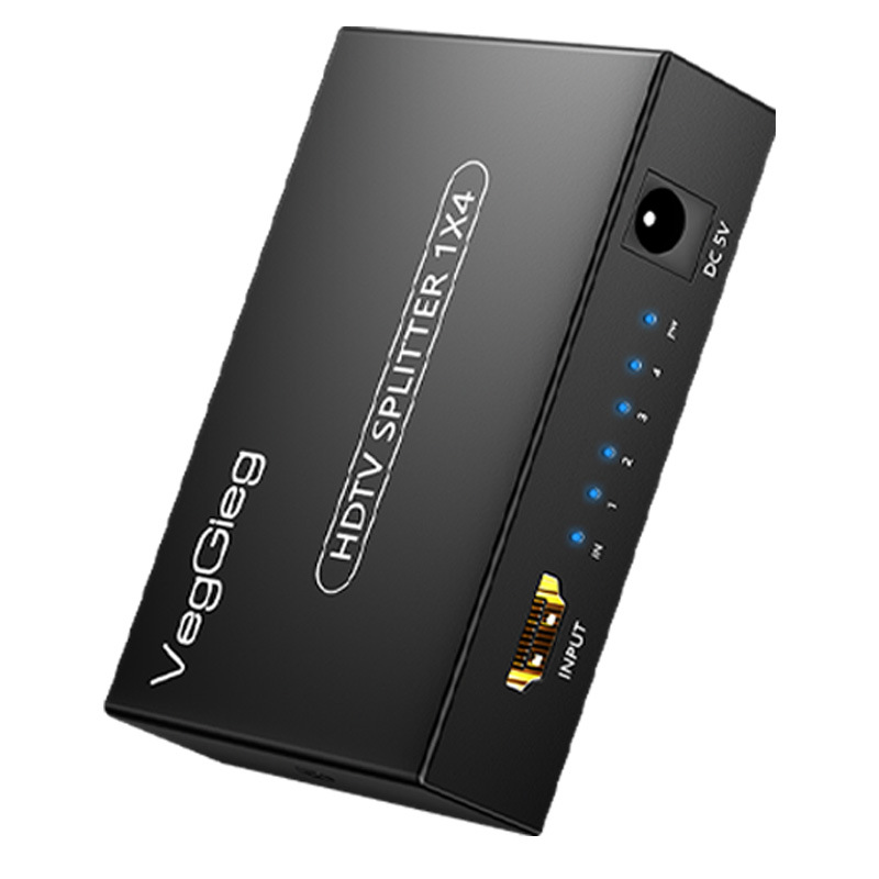 Only hdmi splitter one-in-four-out video splitter HDMI extender 4K HD 1-point 4-screen