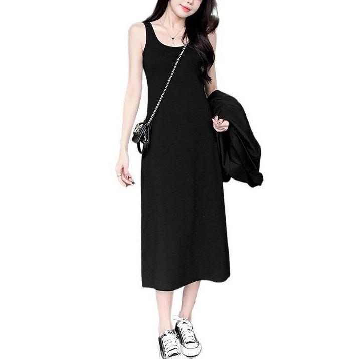 Trendy and Unique Women's Fashion 2025 New Stylish Casual Slimming Base Tank Dress with Camisole Skirt