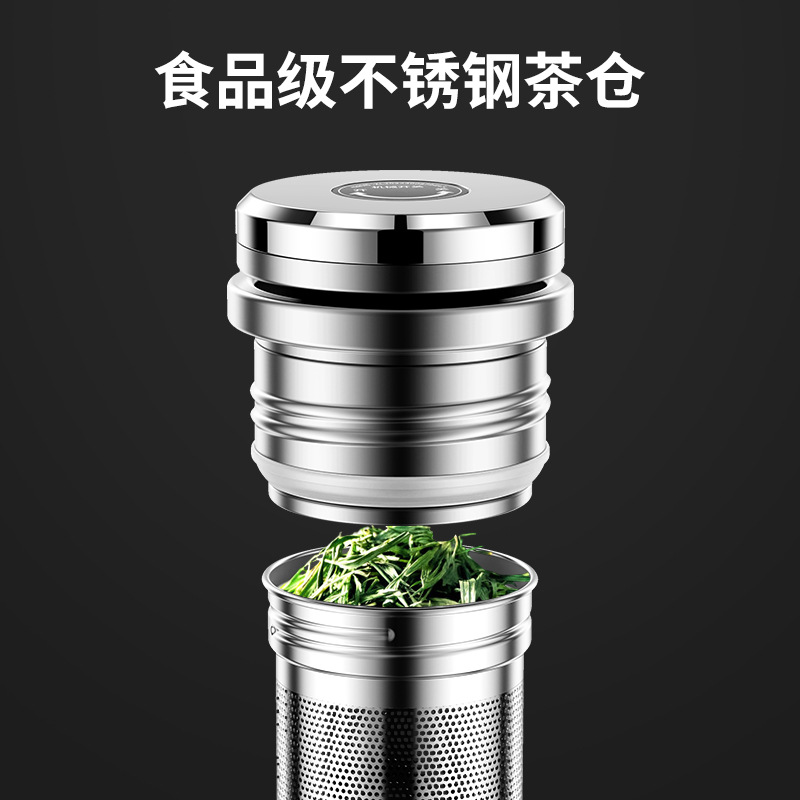 ♤ New Product 316 Stainless Steel Thermos Cup Men's All-Steel Thermos Pot Large Capacity Car Outdoor Travel Home Mountaineering