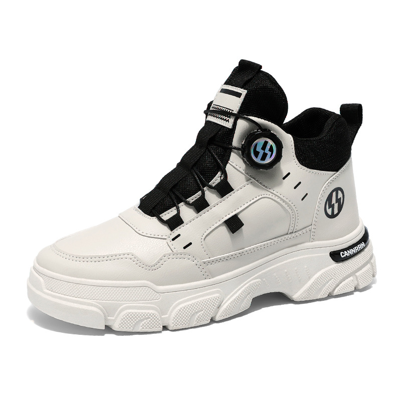 High-top Martin Boots Men's Shoes Autumn New Arrival Tooling Shoes Men's Trendy All-match Platform sneaker Casual Ankle Boots