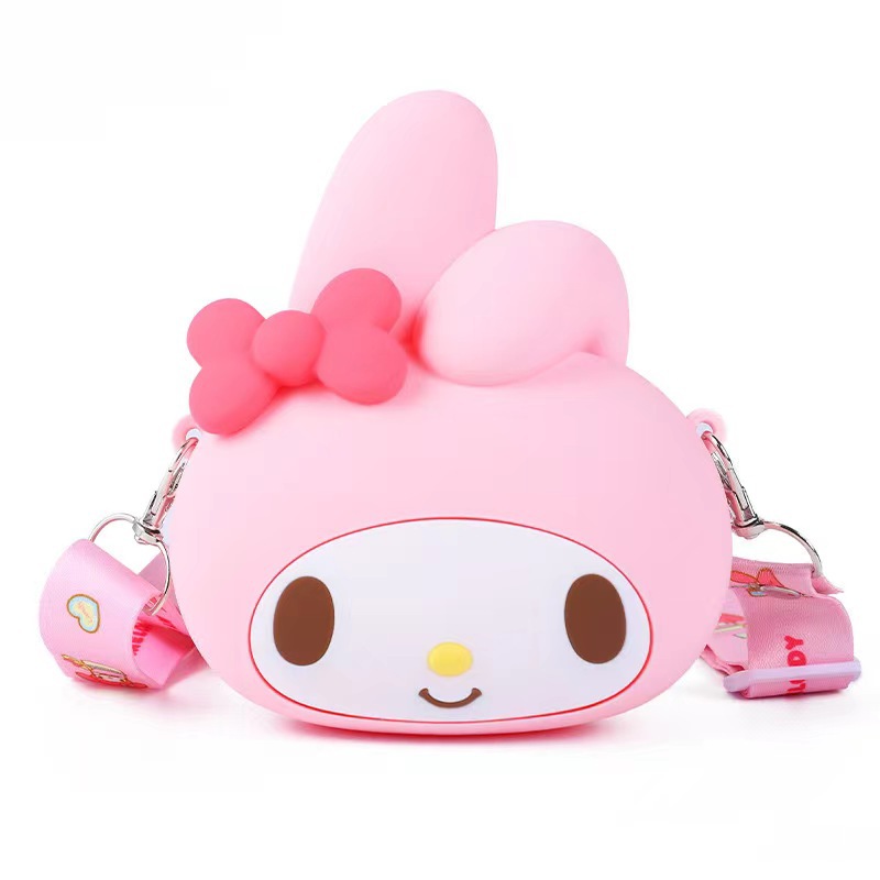 Cross-border Children's Bag Silicone Coin Purse Kulomi Cute Girl Crossbody Mobile Phone Bag Earphone Bag Storage Wallet