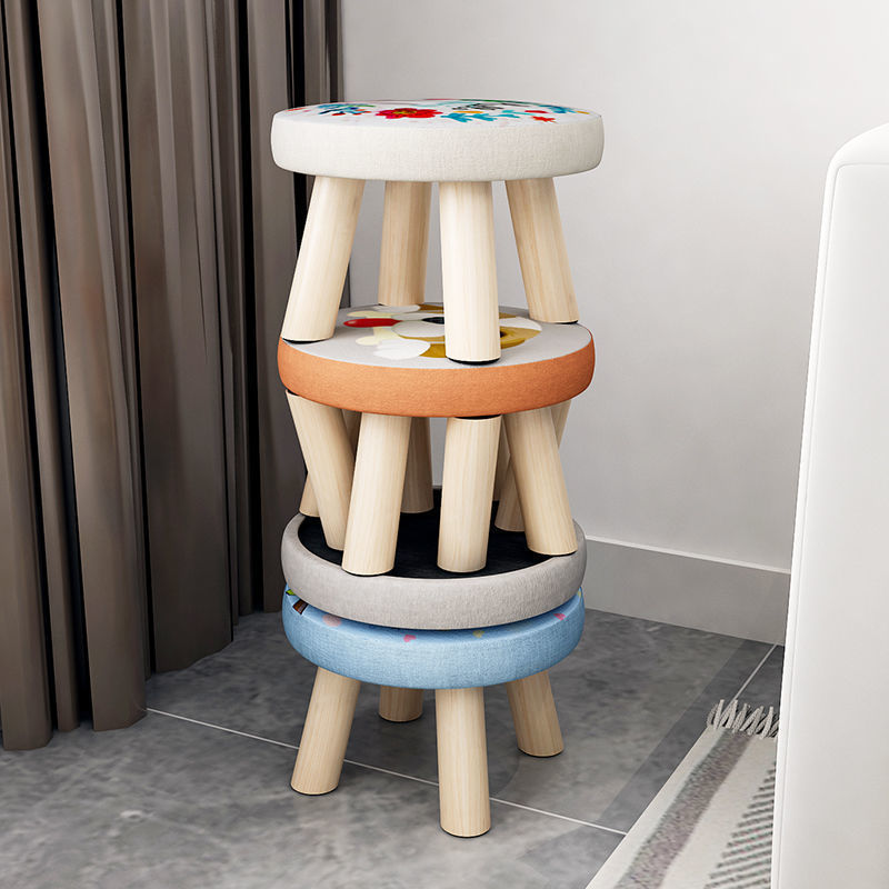 Мультяшная маленькая скамейка, круглый низкий стул, для детей