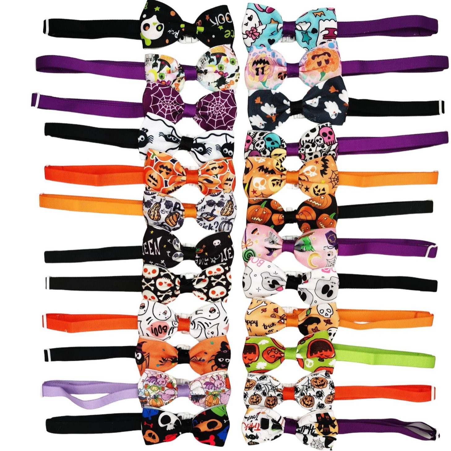 New wholesale Halloween pet bow tie pet headdress dog bow tie cat bow tie headdress costume headdress flower