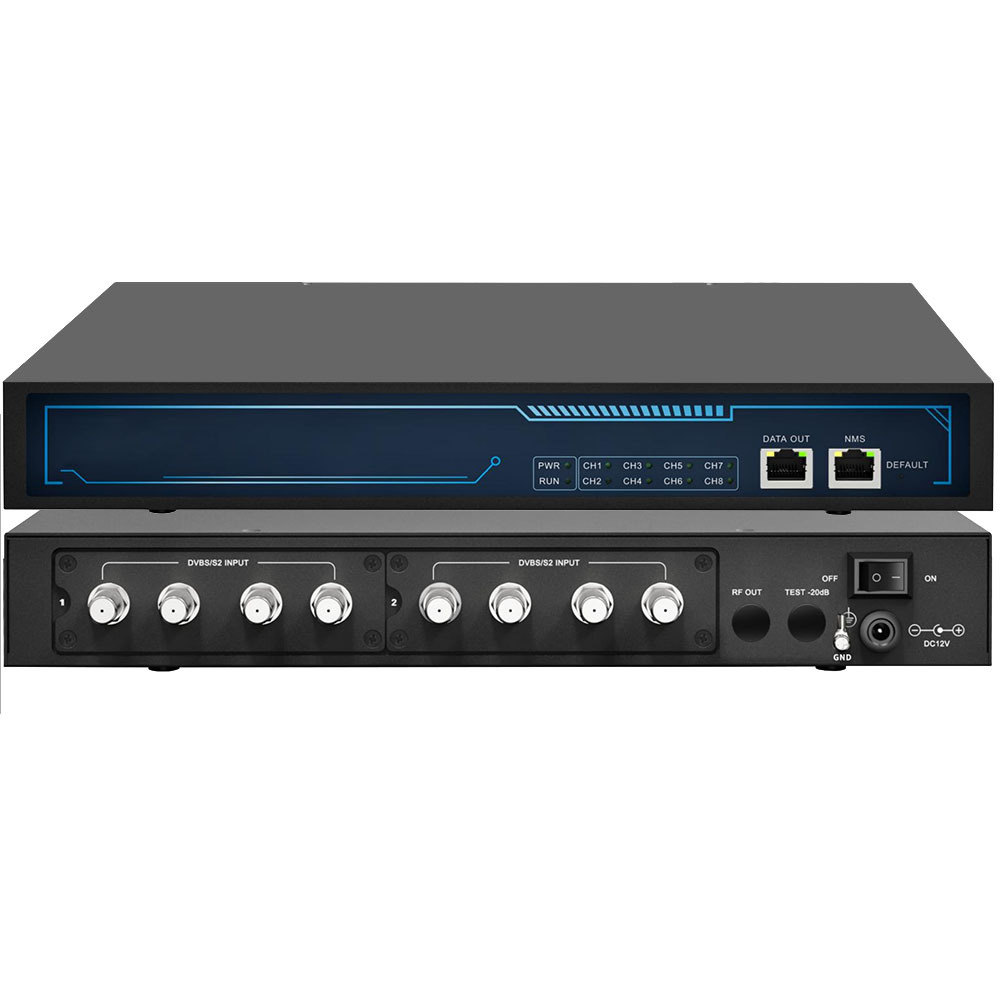 IP модулятор DVBS2 вход IP выход оборудование для мониторинга системы цифрового телевидения в отелях