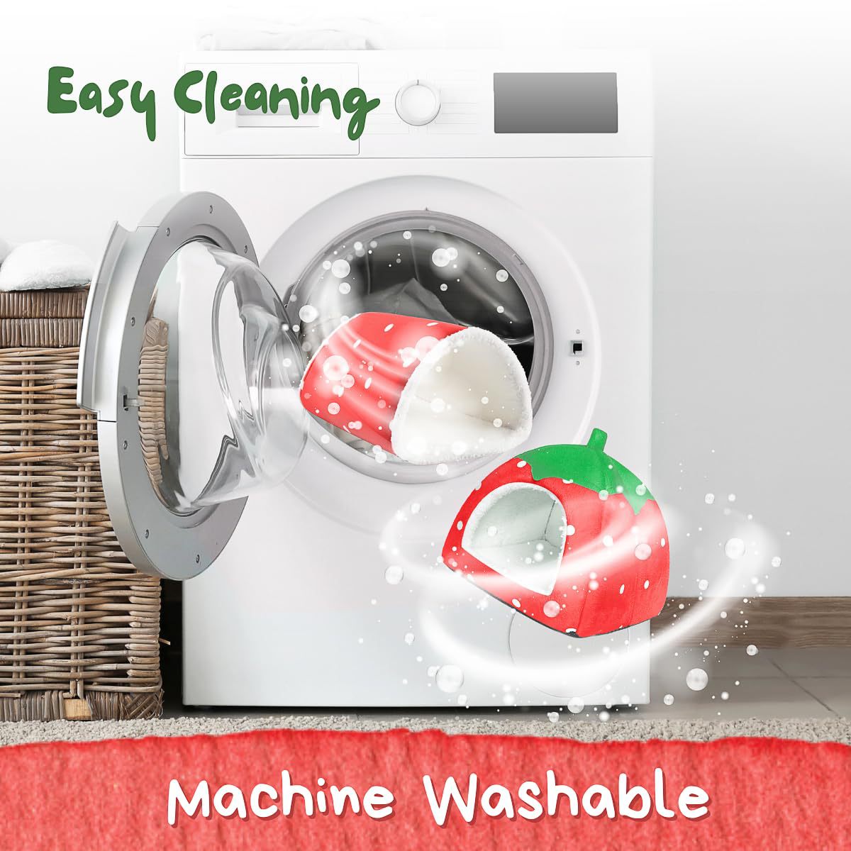 Guinea Pig Hide Rabbit Bed Guinea Pig Tunnel 2 Pieces Guinea Pig House Rabbit Hide Guinea Pig Accessories Hamster Ferret