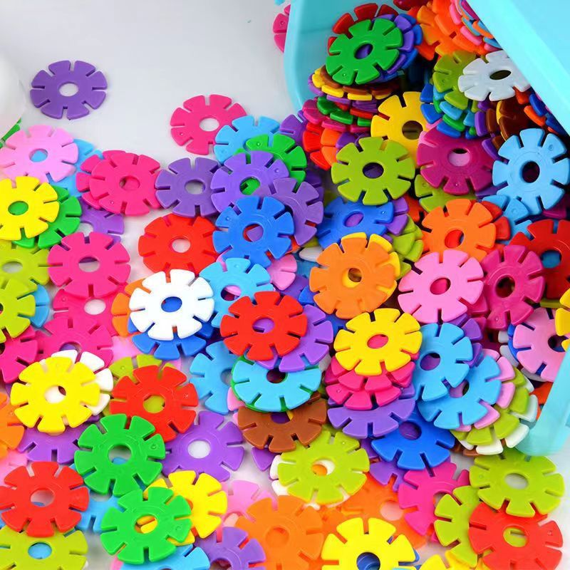 Большая игрушка блок снежинка утолщенная образовательная игрушка для девочек и мальчиков сборка игрушка для детского сада