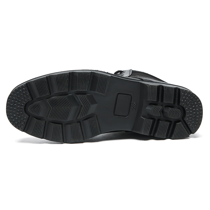 New Combat Boots Men's Security High-top Breathable Combat Spring and Summer Black Ultra-light Security Canvas Training Shoes Combat Training Boots