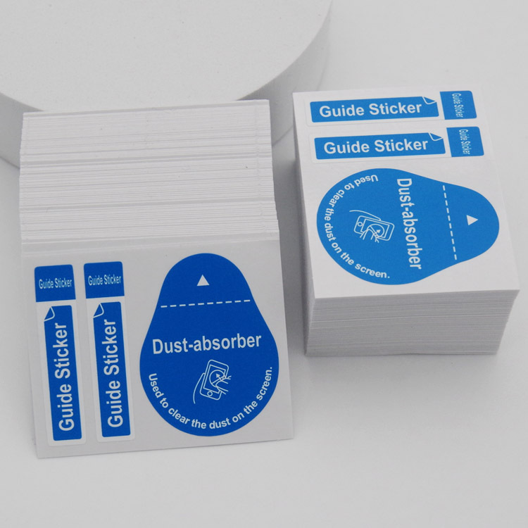 Screen Dust collection film sticky film English dust removal stickers Chinese and English dust removal stickers screen film cleaning suit