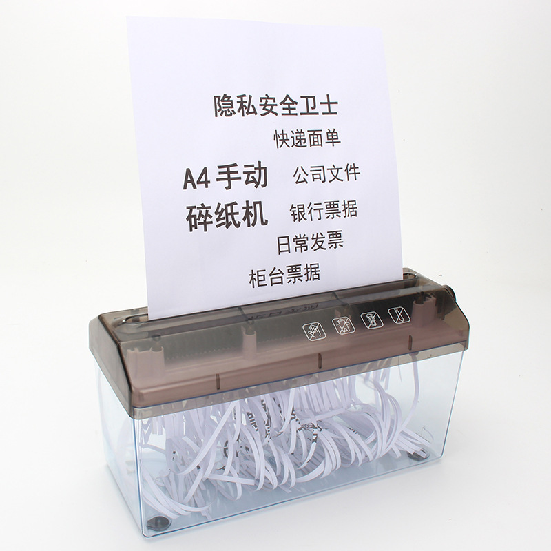 Shredder Office Shredder A4 Small Practice Desktop Financial Hand Paper Shredder