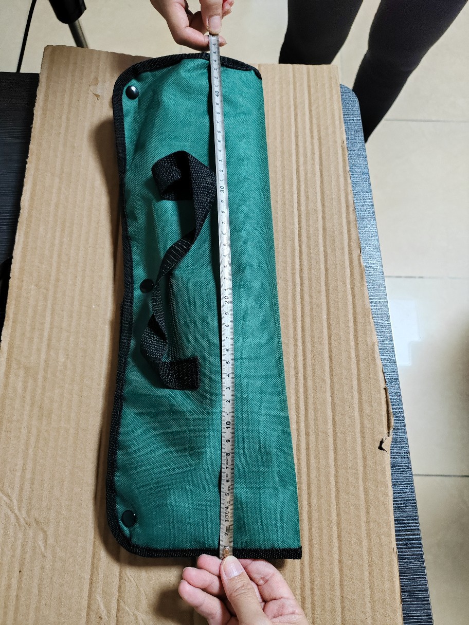 Factory wholesale stainless steel outdoor barbecue tools suit in stock tote bag wooden handle rotisserie 5 piece set