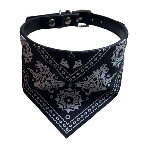 Pet PU triangle scarf cat scarf dog saliva towel pet scarf in stock 14 color factory large in stock